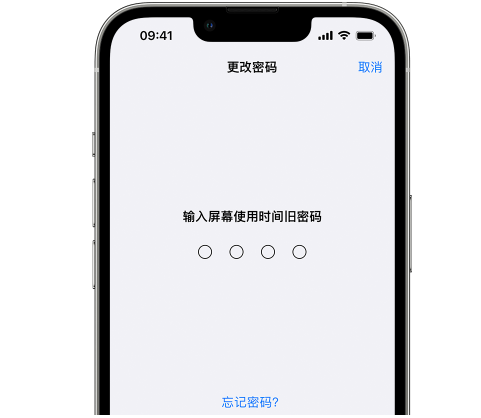 扎鲁特iPhone屏幕维修分享iPhone屏幕使用时间密码忘记了怎么办 