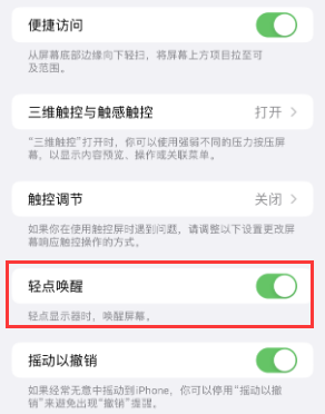 扎鲁特苹果授权维修站分享iPhone轻点无法唤醒怎么办 