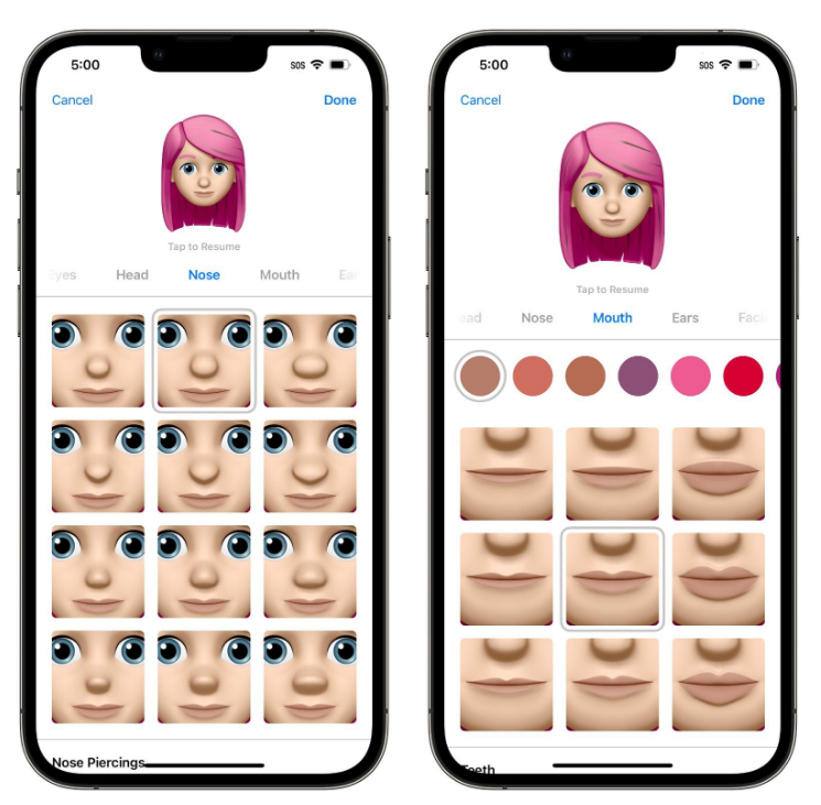 扎鲁特苹果手机维修分享​iOS 16中的拟我表情有了哪些变化和升级 