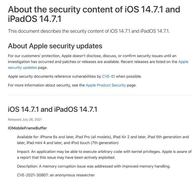 扎鲁特苹果手机维修分享iOS 14.7.1 正式版更新内容及升级方法 